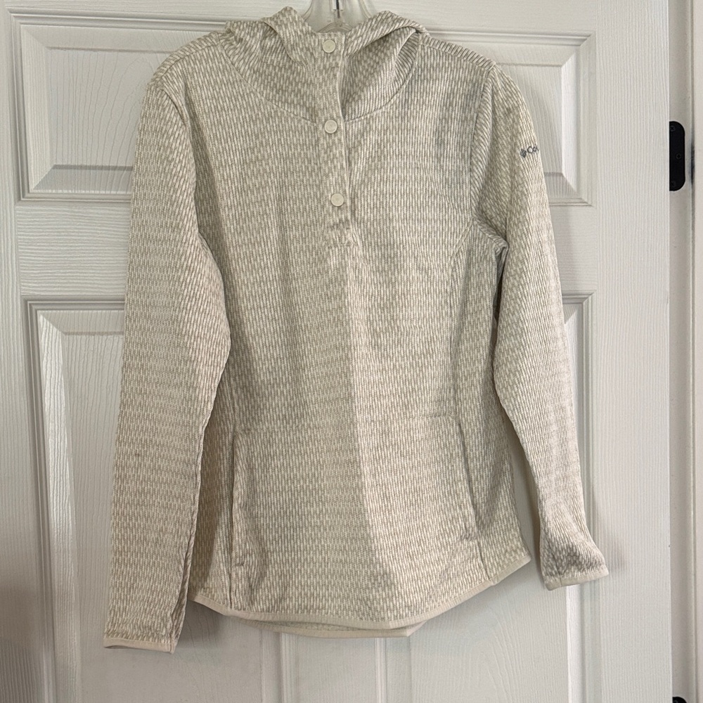 Columbia Cream Knit Hoodie